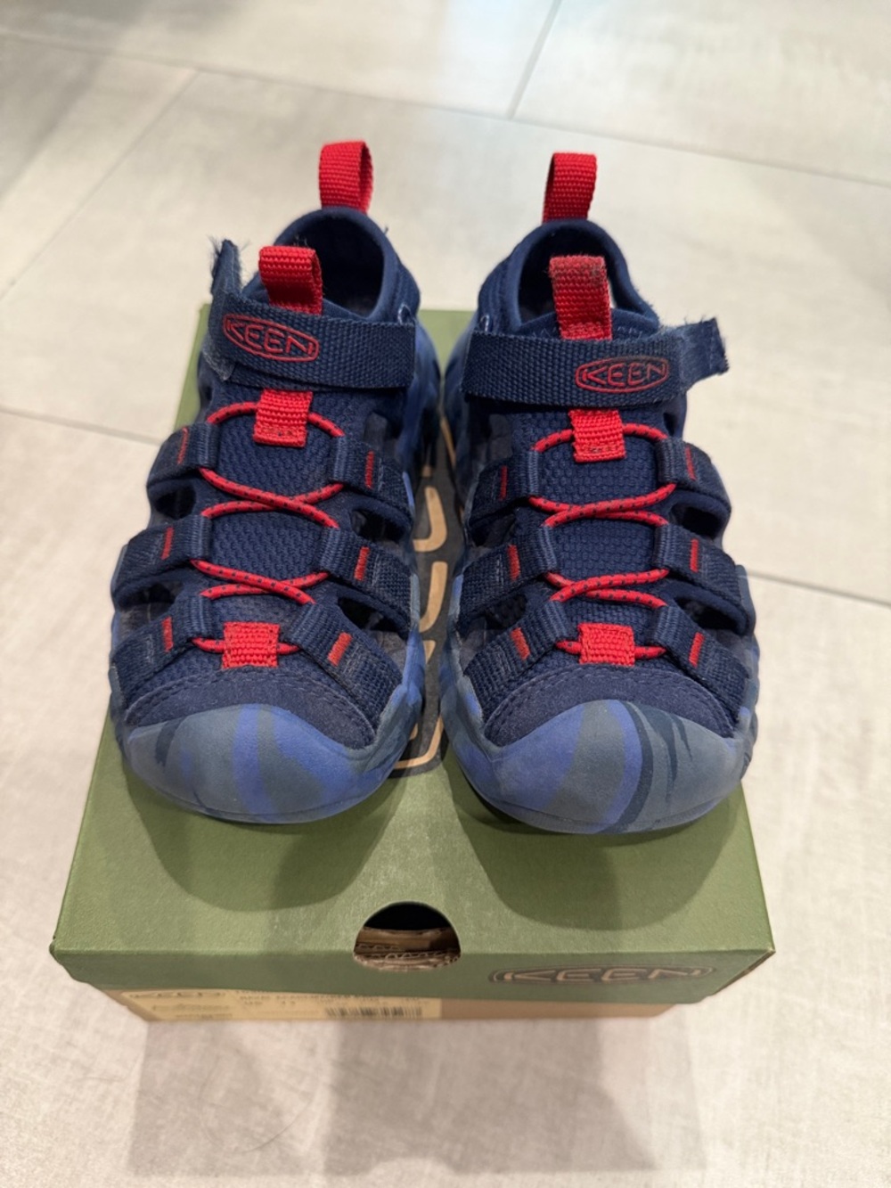 Keen Kids Navy and Red Closed-Toe Sandals